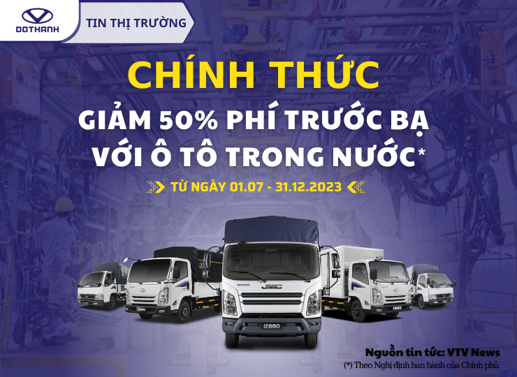 Giảm 50% phí trước bạ với ô tô sản xuất, lắp ráp trong nước