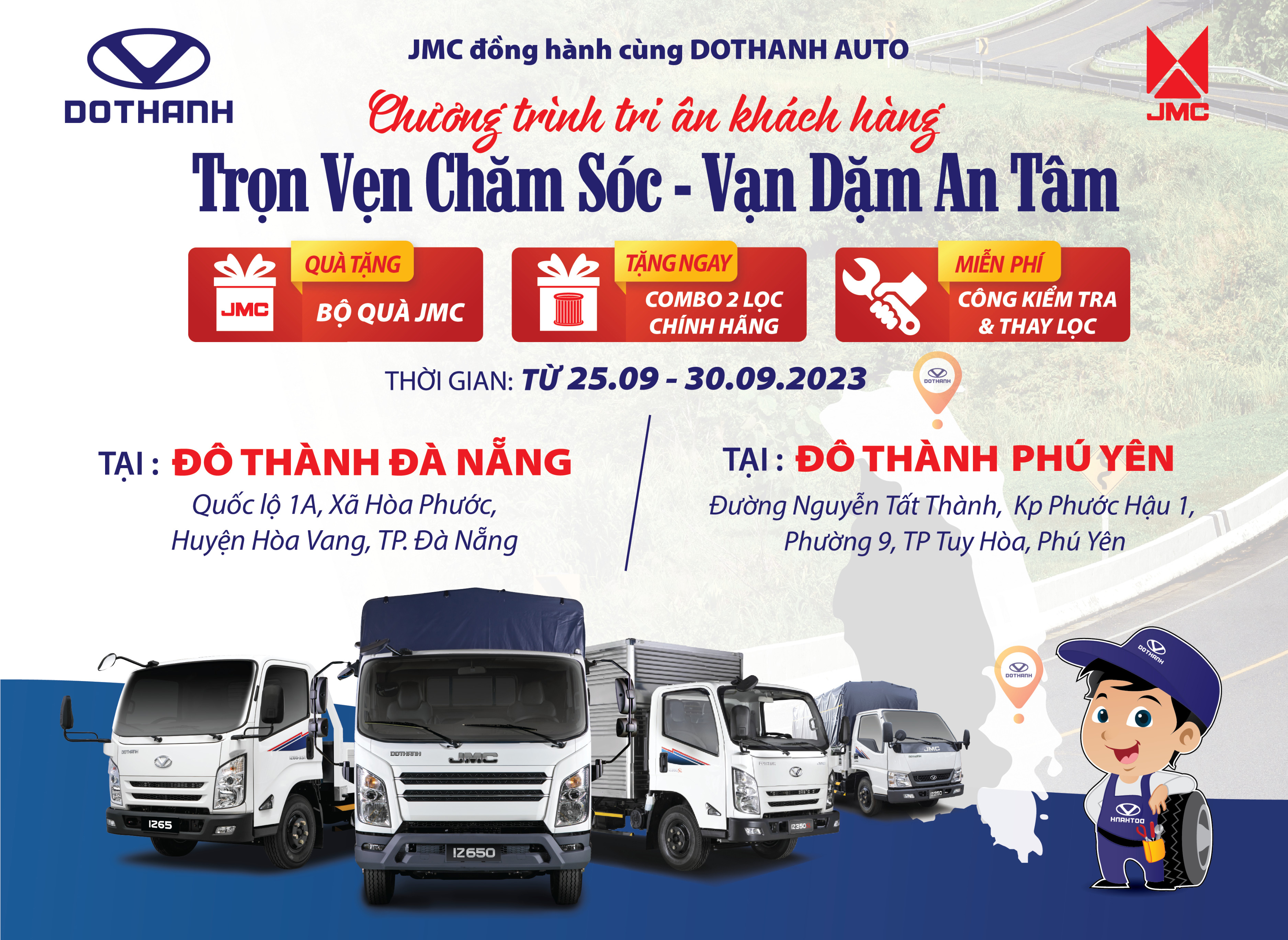 TRI ÂN KHÁCH HÀNG MIỀN TRUNG “TRỌN VẸN CHĂM SÓC - VẠN DẶM AN TÂM” | DOTHANH IZ