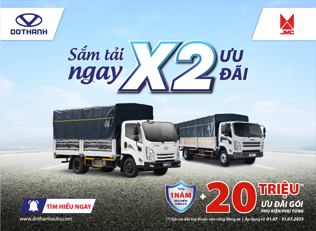 Mua xe DOTHANH IZ tặng BH thân vỏ và Phụ kiện | Sắm tải ngay, X2 ưu đãi